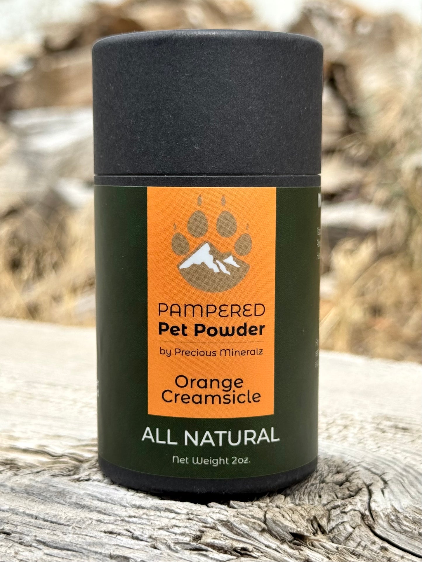 Pampered Pet Powder (Dry Shampoo) - Scented (Orange Creamsicle) - 2 oz