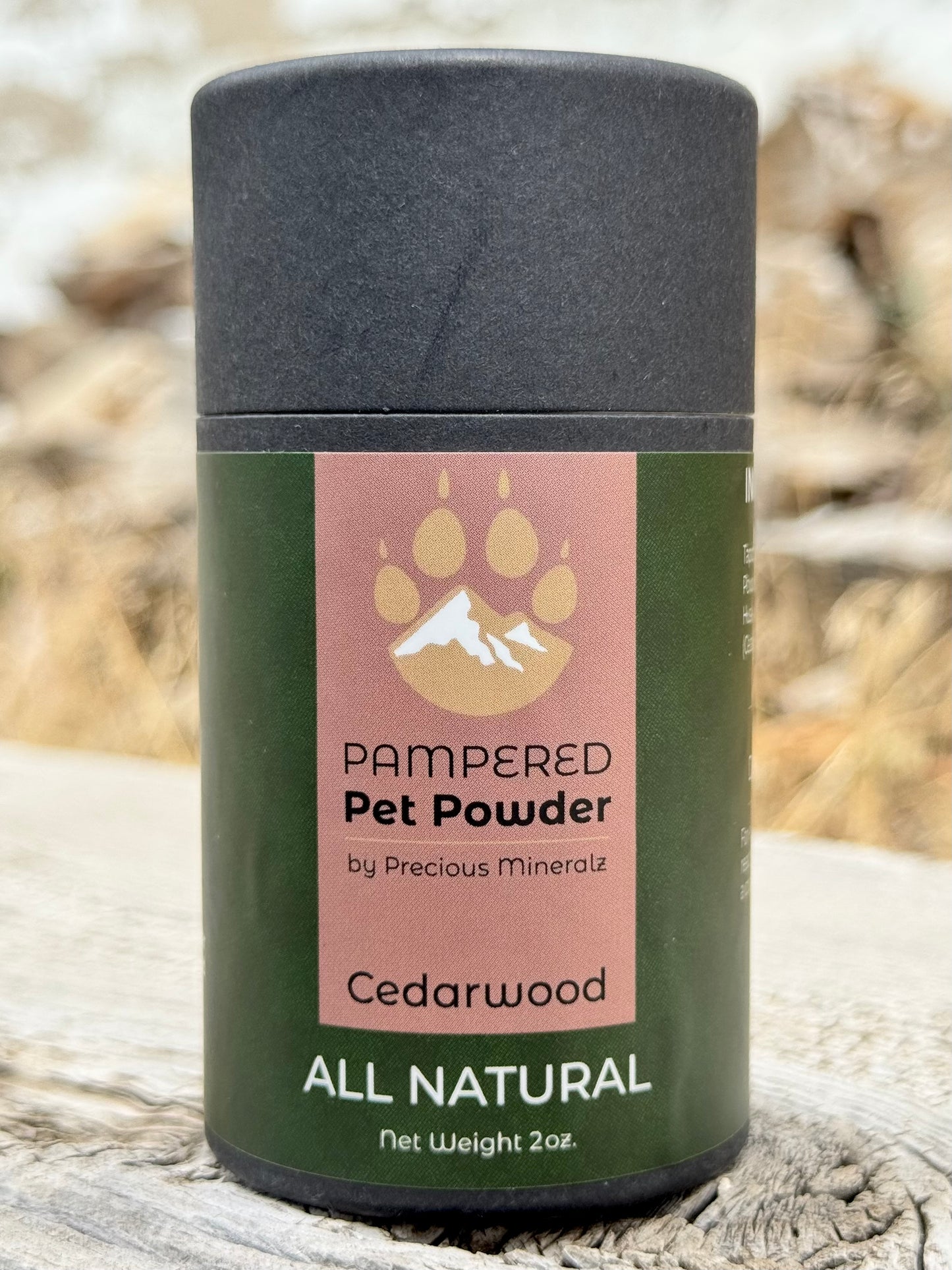 Pampered Pet Powder (Dry Shampoo) - Scented (Cedarwood) - 2 oz
