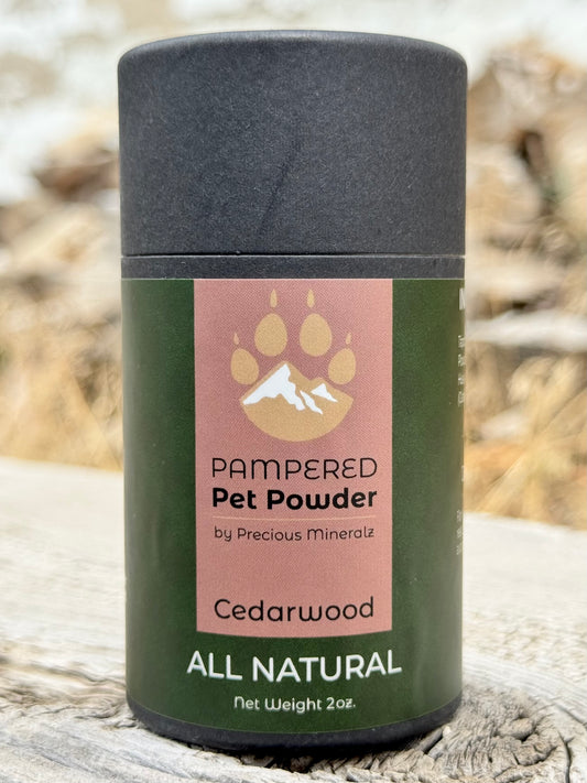 Pampered Pet Powder (Dry Shampoo) - Scented (Cedarwood) - 2 oz