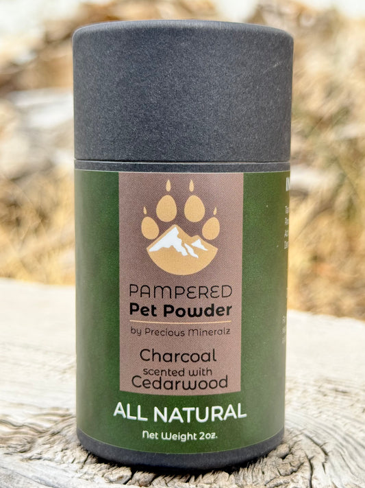 Pampered Pet Powder (Dry Shampoo) - Charcoal, Scented - 2 oz